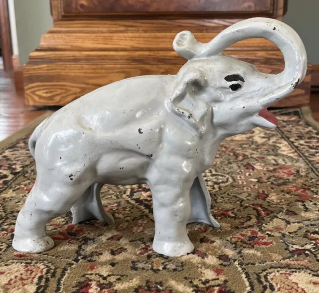1920’s Hubley Elephant cast iron doorstop Rare!