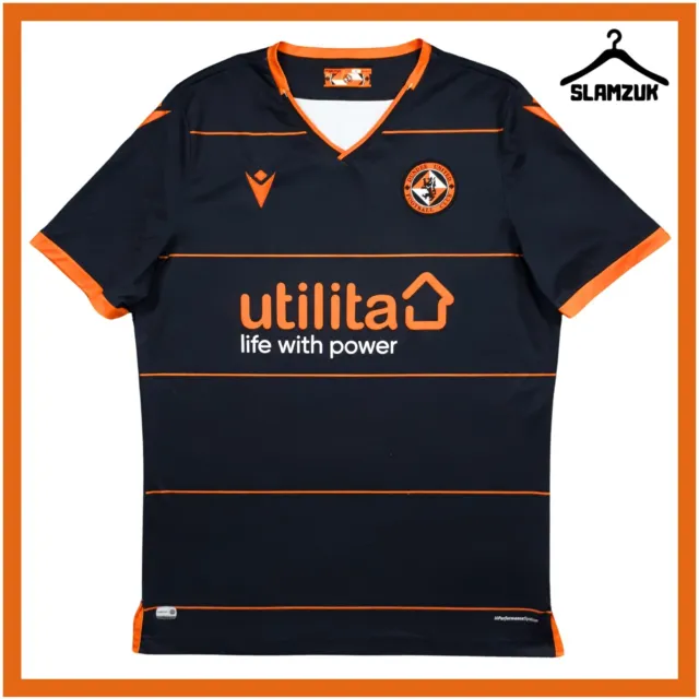 Dundee United Football Shirt Macron XL Away Kit Tangerines Jersey 2019 2020 L40