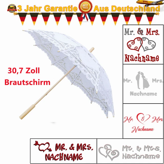 Ombrellone vintage sposa ombrello decorazione matrimonio festa sposa pizzo bianco