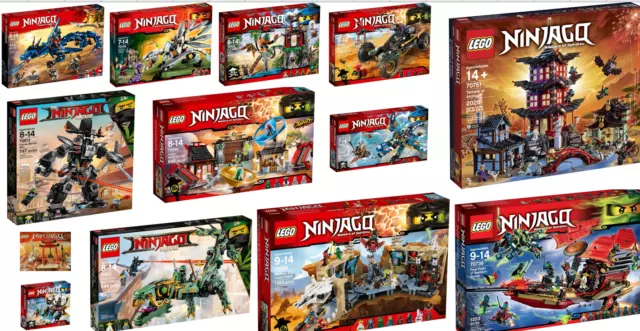 LEGO® Ninjago® Drachen Tempel Mech Oni Gold Blitz Titan Segler Schlange Nya Wu ✅