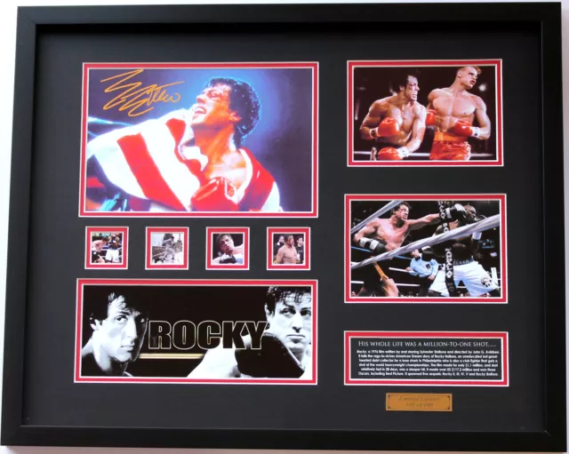 New Rocky Signed Limited Edition Memorabilia Framed