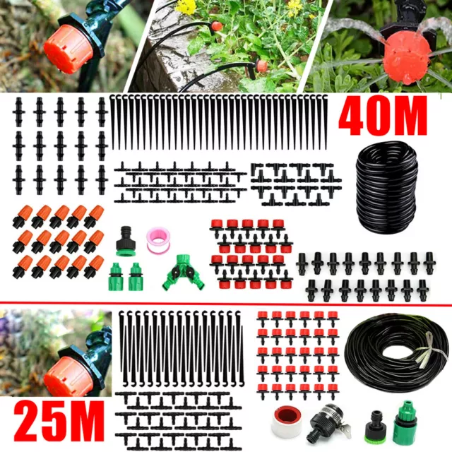 25M / 40M Automatic Drip Irrigation System Garden Plant Timer Self Watering Hose