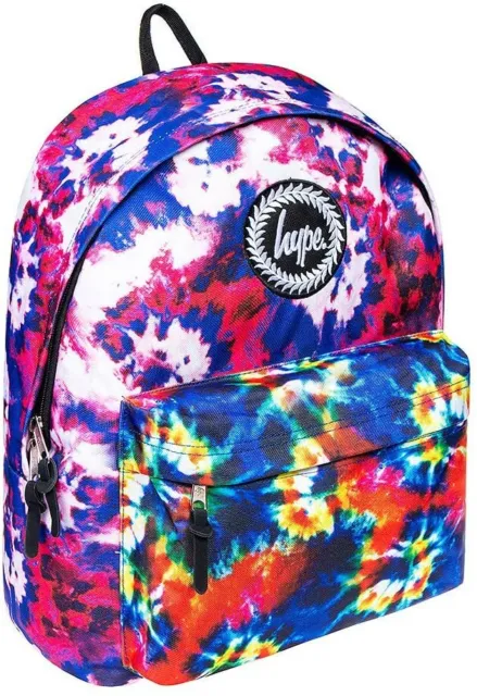 BRAND NEW HYPE multicoloured tye tie dye backpack school college gym ...