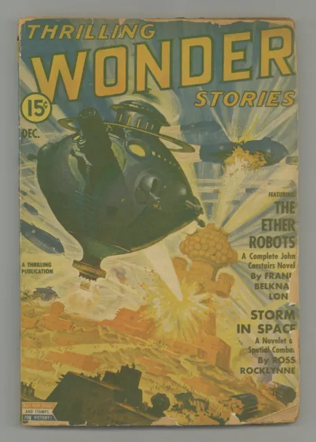Thrilling Wonder Stories Pulp Dec 1942 Vol. 23 #2 GD/VG 3.0