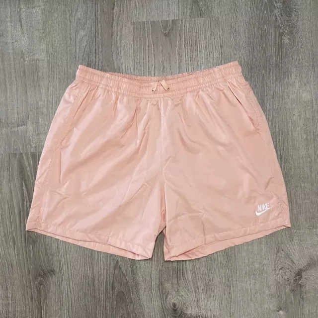 Nike Sportswear Pink Salmon Woven Flow Shorts Men's Size Large DR5678-800 NWT