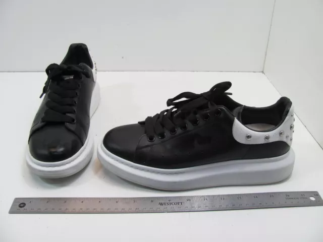 Alexander McQueen Larry Sneakers In Black W/ Studs Size US11.5   EU44.5D