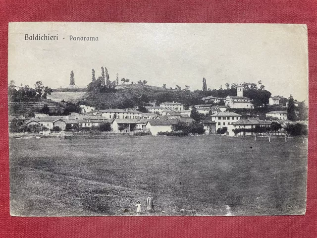 Cartolina - Baldichieri ( Asti ) - Panorama - 1931
