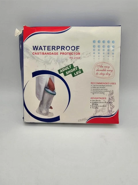 Cubierta de fundición impermeable para pierna para ducha, pierna corta adulto