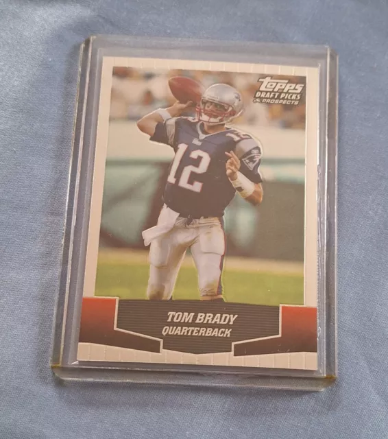 NFL Tom Brady Topps Draft Picks New England Patriots Football Karte