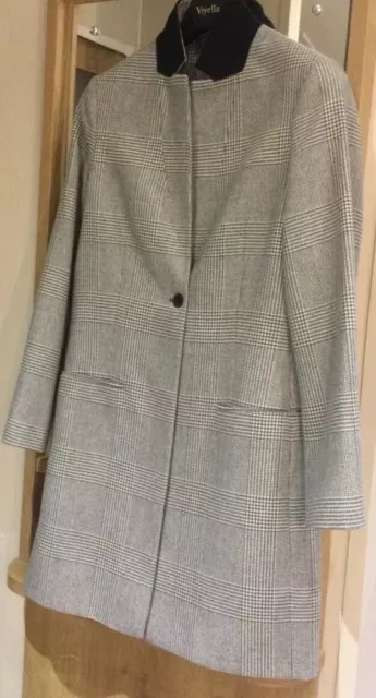 All saints leni check coat sales