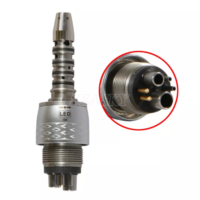Dental Fiber Optic Handpiece Quick Coupler Coupling Sirona R/F Style COXO