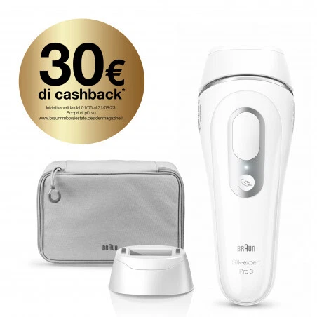 Braun Silk-Expert Pro 3 PL3020 Epilatore Luce Pulsata 300000 Flash