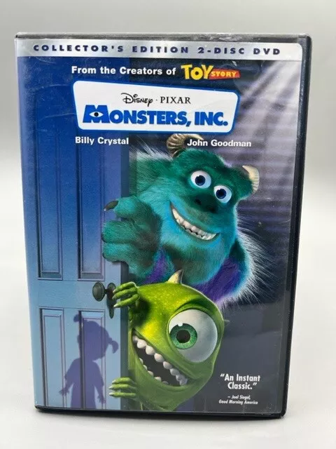 DISNEY PIXAR COLLECTOR’S Edition 2-Disc DVD Set Monsters Inc. “Free ...
