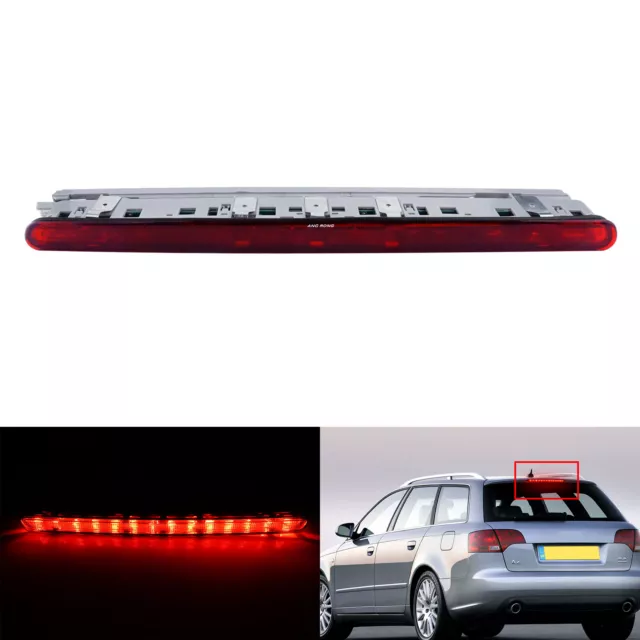 Dritte Bremsleuchte Für Audi A4/S4 B6 Avant - Rot-schwarze LED Bremsleuchte, Einfach Zu Installieren