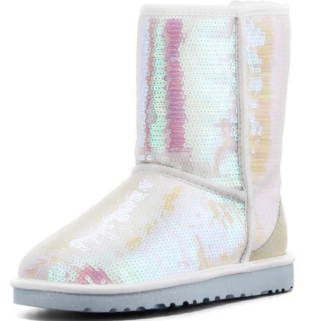 White Sequin UGG 🌹I Do 🌹Boots - Size 7