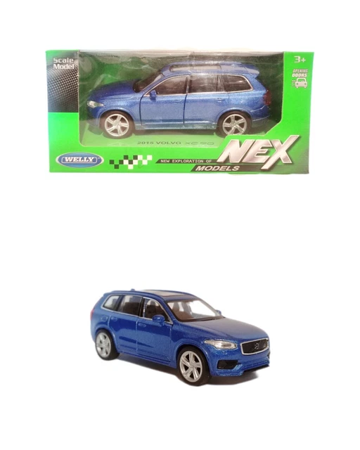 Volvo Xc90 Blue Welly 1/34-1/39 Voiture