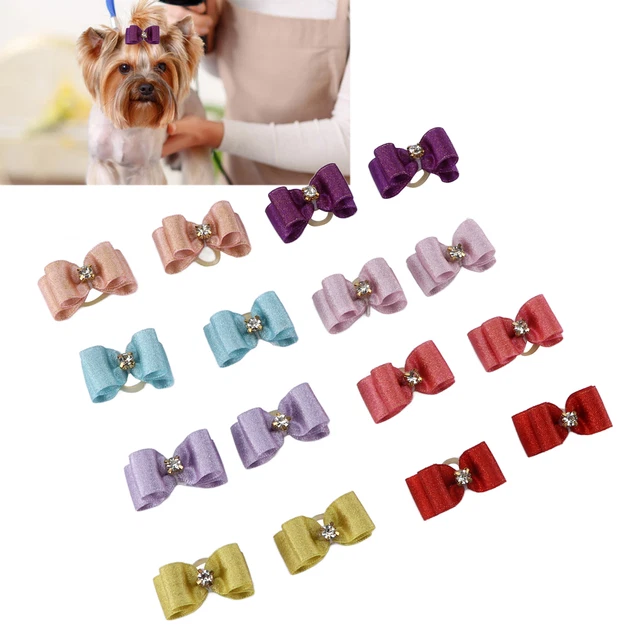 02 015 Ciuffo Per Capelli Di Cane Elastico Versatile Alla Moda Fatto A