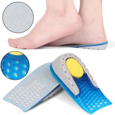 MagiDeal 2 Paires Gel Invisibles Augmentation De Hauteur Chaussures Inserts Semelles Plaquettes Talon élévateurs 