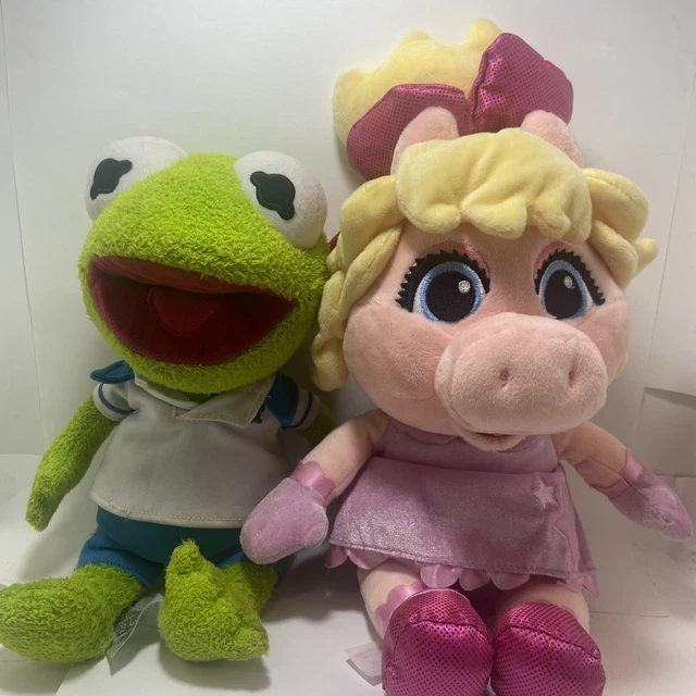 disney-muppet-babies-kermit-the-frog-and-miss-piggy-plush-size-10-high