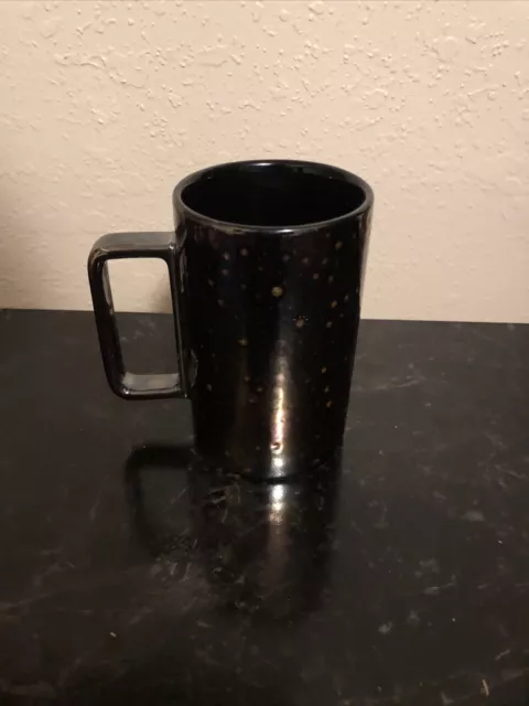 Starbucks Black Purple Iridescent Oil Slick Ceramic Coffee Tea Mug Cup 12 oz