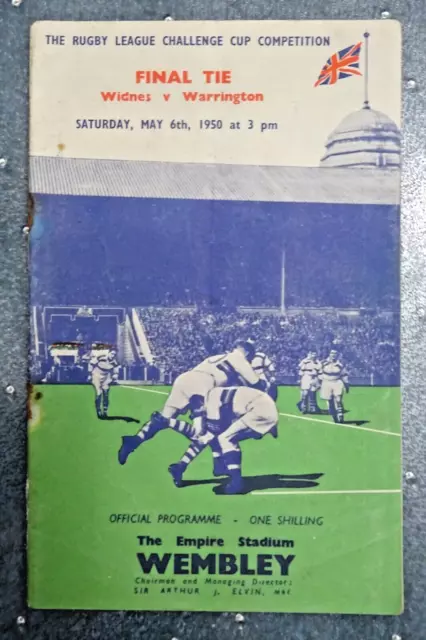 1950   RUGBY LEAGUE CUP FINAL    WIDNES v WARRINGTON        Programme