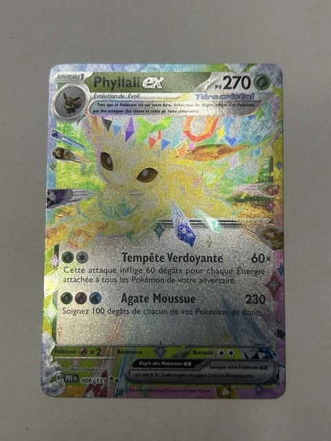 Coffret Pokémon Français – Phyllali Ex 006/131 Téracristal, Ultraboost X Écarlate Et Violet 8.5, Évolutions Prismatiques, 10 Cartes