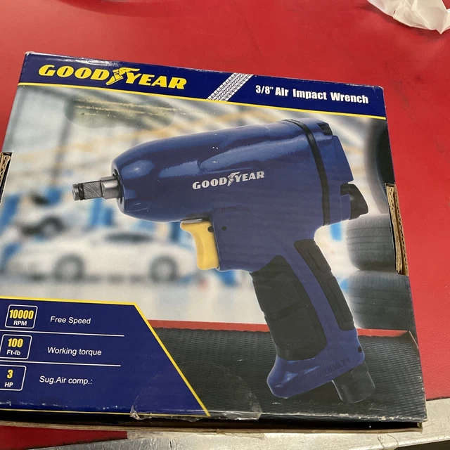Llave de impacto de aire GoodYear 3/8" RP27403 10000 RPM 100 pies lb nueva en caja