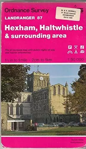 Landranger Maps: Hexham, Haltwhistle and... by Ordnance Survey Sheet map, folded