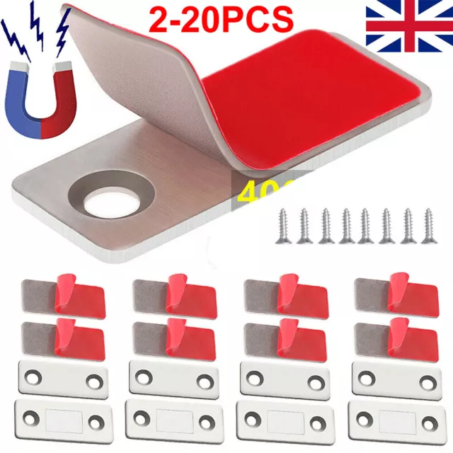 2-20pcs Strong Magnetic Catch Latch Ultra Thin For Door Cabinet Cupboard Closer