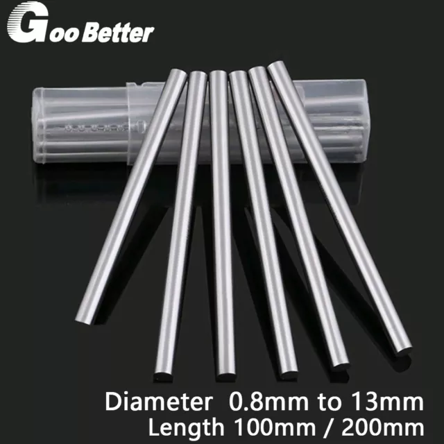 0.8mm to 13mm HSS Bright Steel Round Solid Metal Bar Rod Lengths 100mm to 200mm