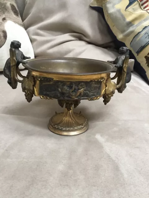 Antique Victor Paillard Bronze Comport Taza