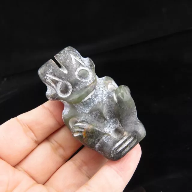 China,old  jade, hongshan culture,  natural jade,Apollo, pendant A(621)