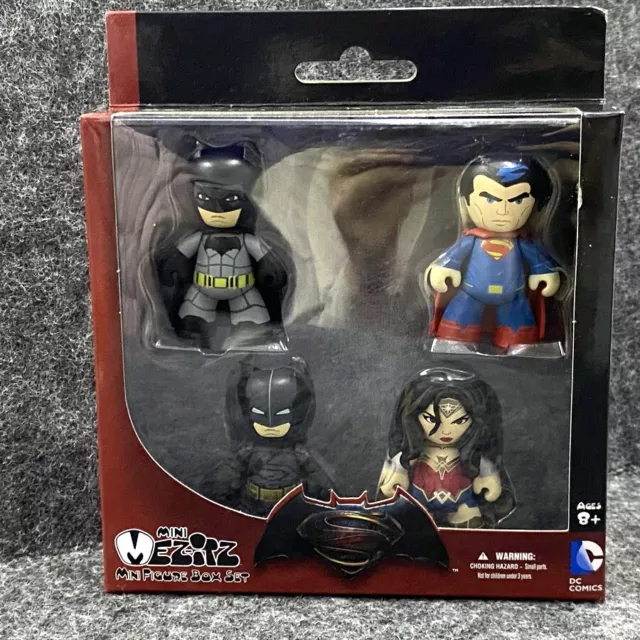 Lot 4pcs Mez-itz DC Batman v Superman Dawn of Justice Wonder Woman Minifigures