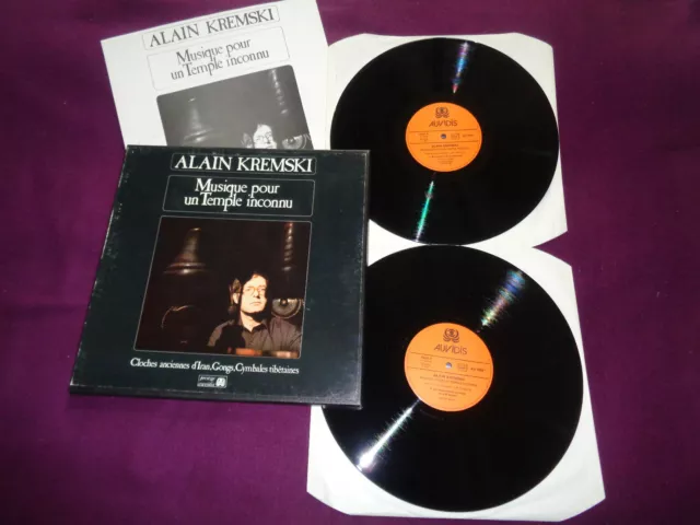 2 Lp Box Alain Kremski / Musique Pour Un Temple Inconnu / Auvidis Av 4702