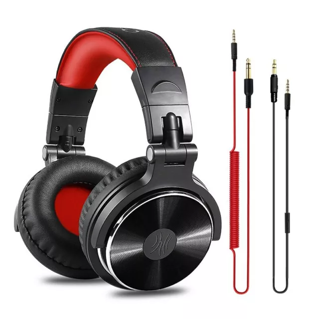 Auricular DJ con cable Profesional Estudio Auriculares Con microfono Estéreo DJ