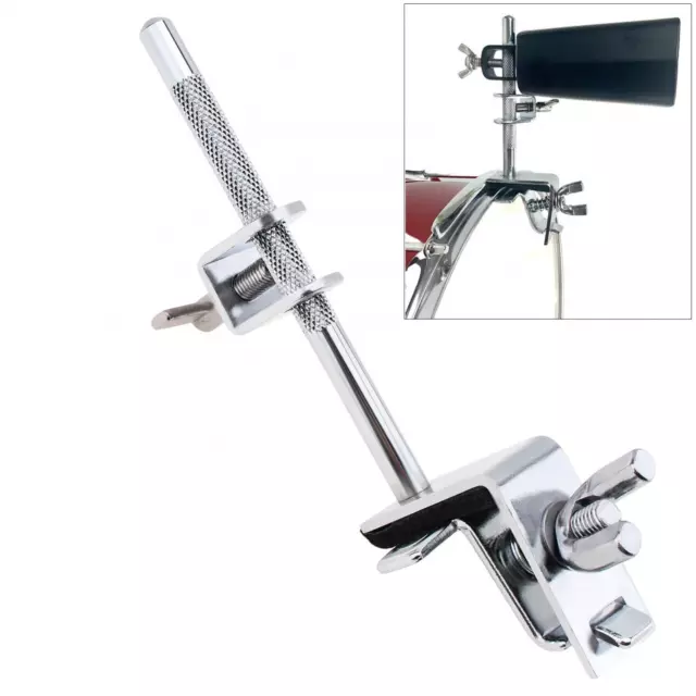 Cowbell Clamp Percussion Mounting Bracket Aluminum Drum Cowbell Holder Bass Drum