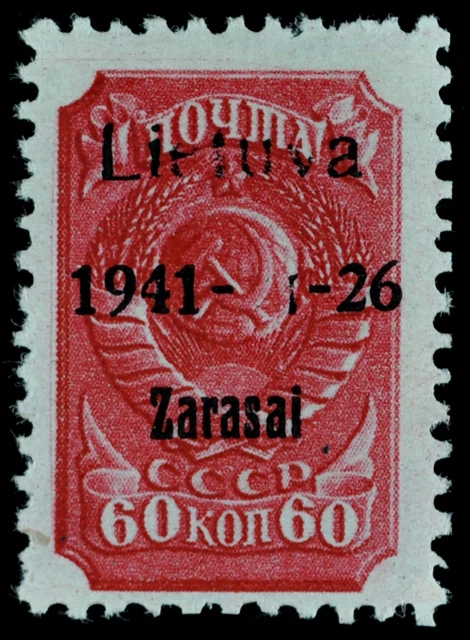 14032) Litauen - Lokalausgabe Zarasai 7aV ungebraucht gepr. Krischke Mi. 450,-