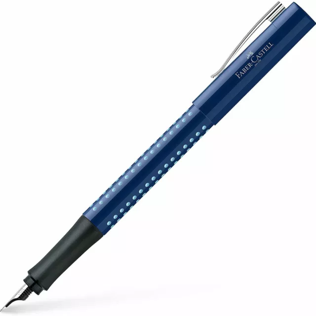 Faber-Castell Fountain Pen Grip 2010 Blue-Light Blue Plastic, Extra Fine 140996