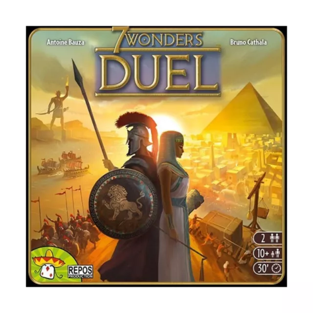 Repos Board Games 7 Wonders Duel w/Pantheon Expansion EX