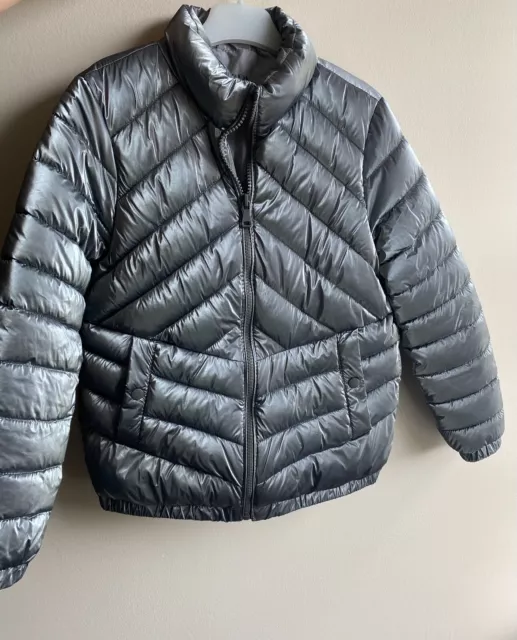 Zara silver puffer jacket hotsell