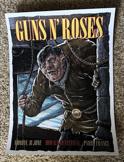 Guns N Roses Lithograph FOR SALE! - PicClick UK