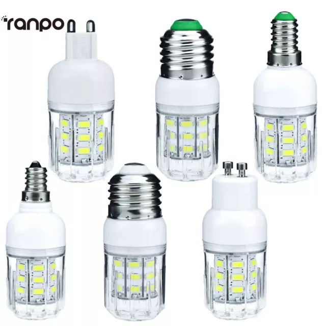 E27 E12 E26 E14 G9 GU10 7W LED Corn Bulb Light 5730 SMD Lamp 12V 24V 110V 220V