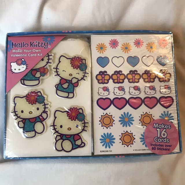 Sanrio Hello Kitty 32 Valentines Cards 2007 Sealed Box 