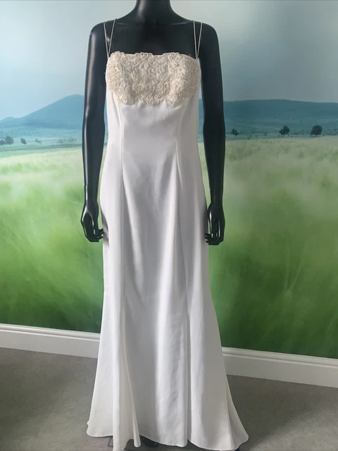 THE HOUSE OF NICHOLAS London, abito da sposa, UK taglia 14, US10.