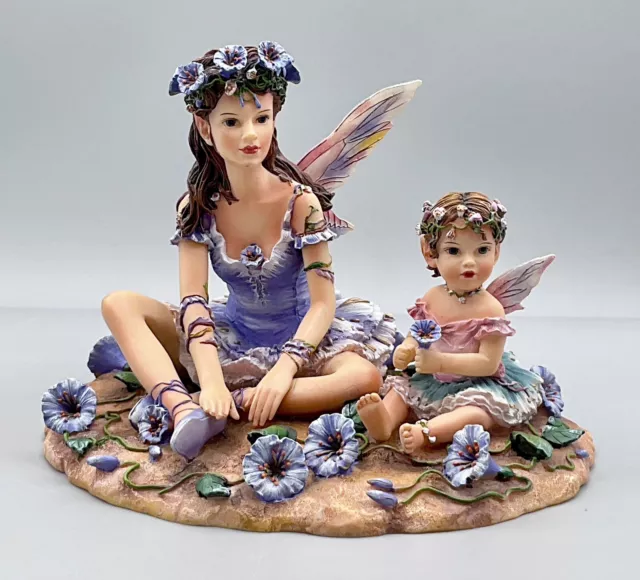 💜 A Stunning & Rare ‘Christine Haworth’ Figurine ‘Morning Glory Faeries’. 💜