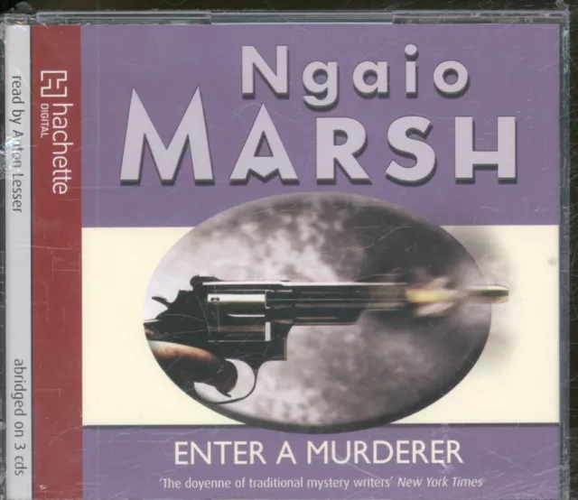 Anton Lesser Ngaio Marsh - Enter A Murderer triple CD UK Hachette 2010 3 X CD