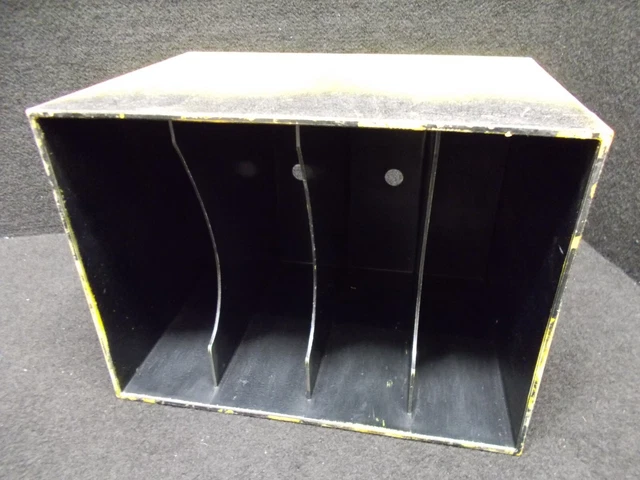 Storage Box for 40 Single/7'' Vinyl, Plastic, Yellow Angemalt. #IK-546