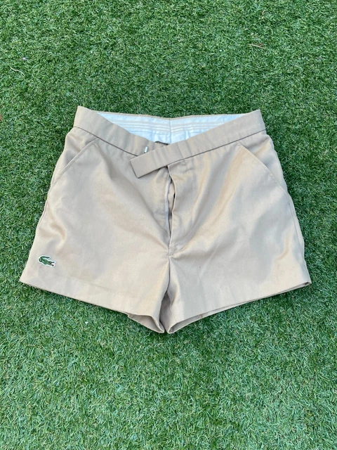Izod Lacoste Brown  Vintage Tennis  Shorts Used Size 30" R3