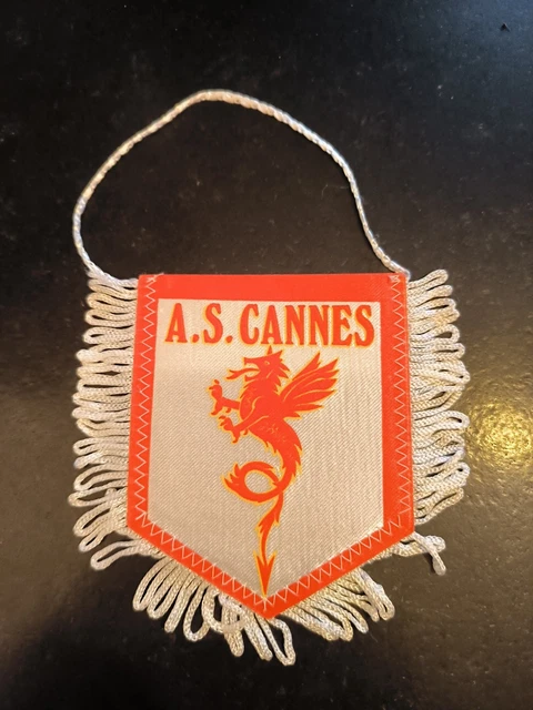 ancien petit fanion pennant wimpel * ASC CANNES * FRANCE