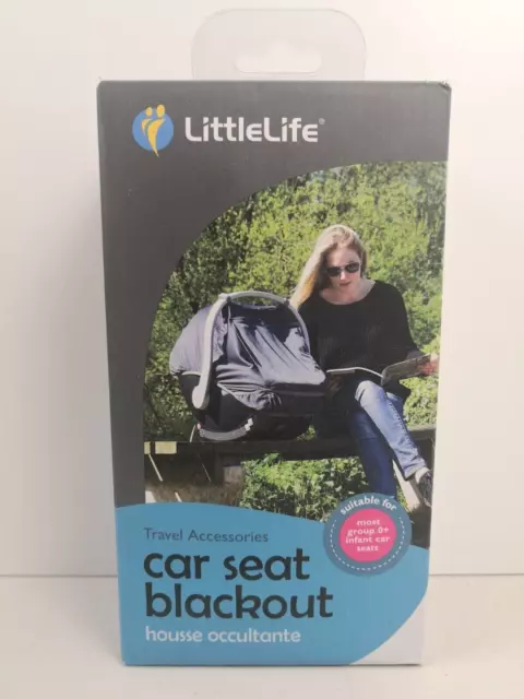 LittleLife copertura oscurante seggiolino auto blocco sole UV accessorio da viaggio bambino NUOVO